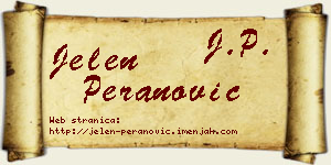 Jelen Peranović vizit kartica